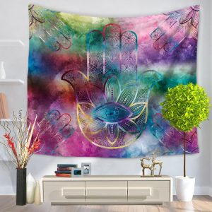 Yoga Hamsa Tapestry Wall Hanging Home Decor